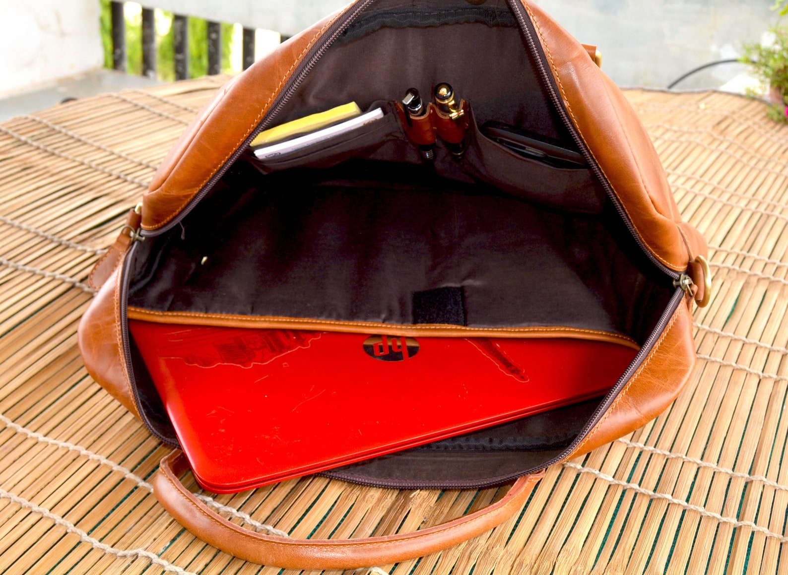 Personalized Genuine Leather Messenger Bag Laptop Bag Shoulder Etsy