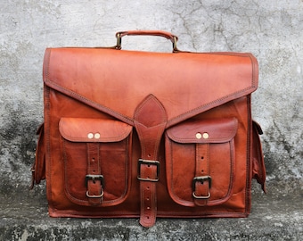 Personalized Personalized Genuine leather backpack bag laptop bag shoulder bag for men office bag work briefcase rustic bag