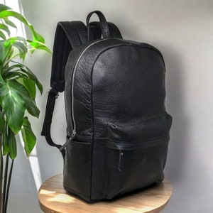 Personalized Leather Backpack Rucksack Handmade from Genuine Leather Laptop Bag College Bag for Men and Women Hiking Travel Backpack