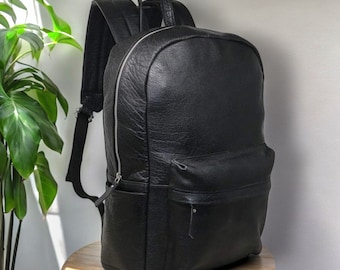 Personalized Leather Backpack Rucksack Handmade from Genuine Leather Laptop Bag College Bag for Men and Women Hiking Travel Backpack