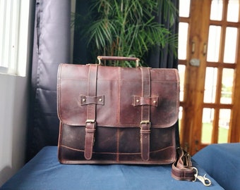 Borsa a tracolla personalizzata per borsa a tracolla in vera pelle per laptop per valigetta da ufficio per uomo e donna