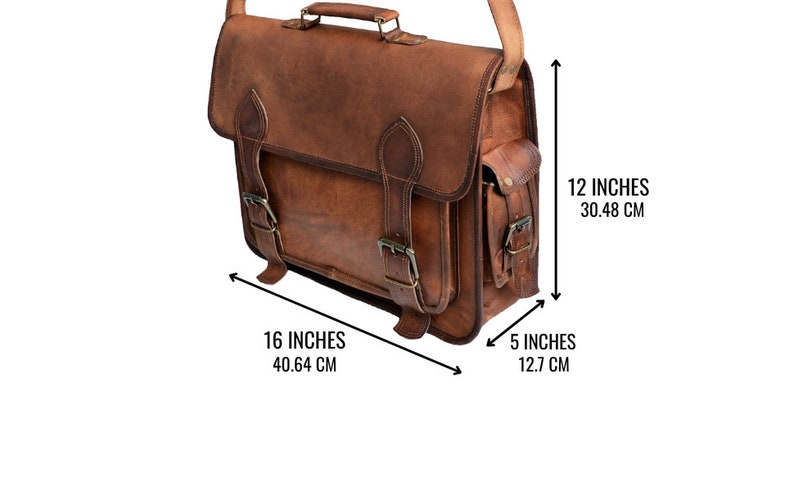 Personalized Genuine leather messenger bag laptop bag shoulder bag for men and women office bag briefcase bag image 6