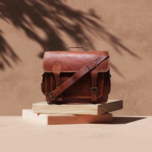 Sac messager personnalisé en cuir véritable pour ordinateur portable, sac à bandoulière pour homme et femme, sac de bureau, cartable