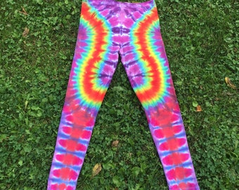 Olive Green Tie Dye Men's Leggings