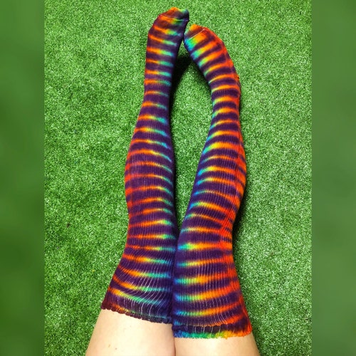 Tie Dye Thigh Highs | Etsy