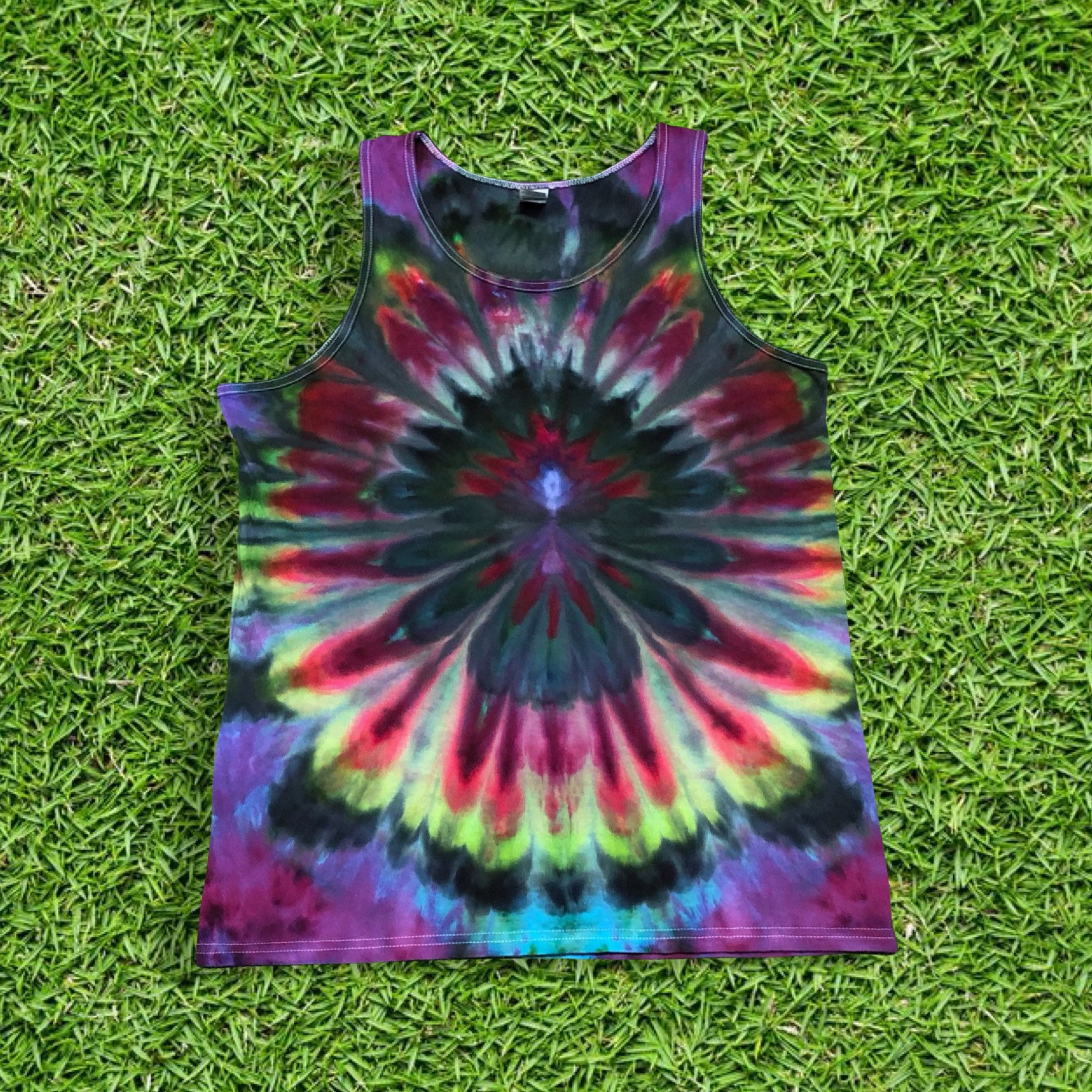 Tie Dye Mens Tank Top Etsy