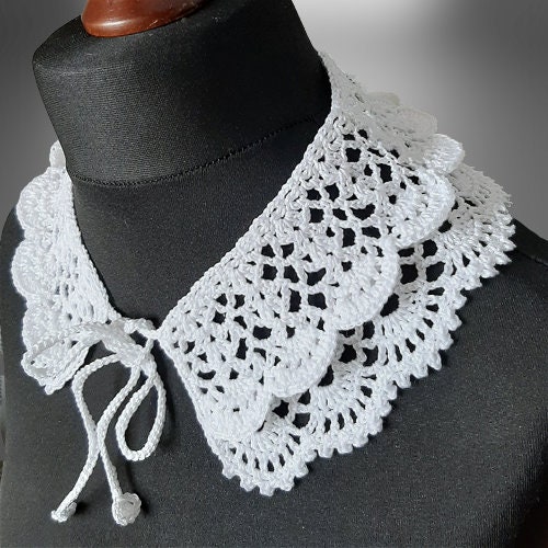 Crochet Collar Pattern for Women. Pattern Crochet Lace