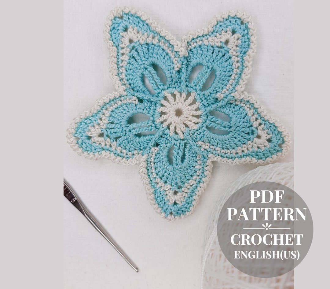Crochet Lace Flower Pattern Floral Applique DIY Irish Lace Motif ...