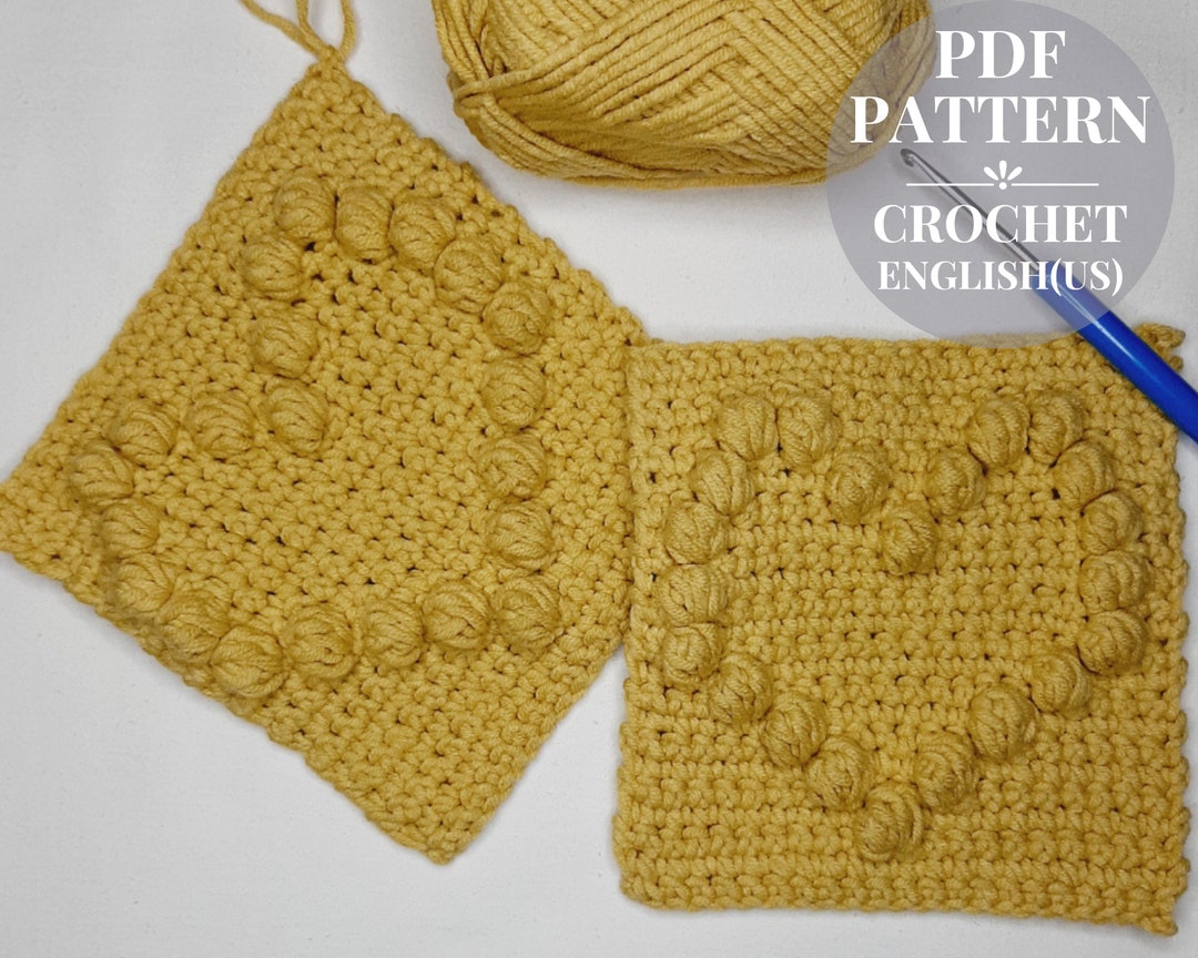 Crochet Pattern Heart Afghan Square Easy Crochet Pattern Etsy