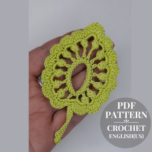 Crochet leaf pattern. Crochet classic leaf tutorial. Crochet foliage applique. Crochet leaves for Irish lace instruction PDF.