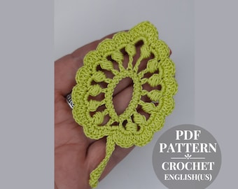 Gehäkeltes Blattmuster. Häkeln Sie eine klassische Blatt-Anleitung. Gehäkelte Blätter Applikation. Häkelblätter für Irish Lace Anleitung PDF.