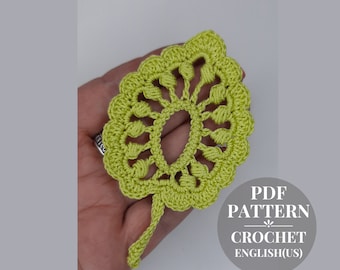 Crochet leaf pattern. Crochet classic leaf tutorial. Crochet foliage applique. Crochet leaves for Irish lace instruction PDF.