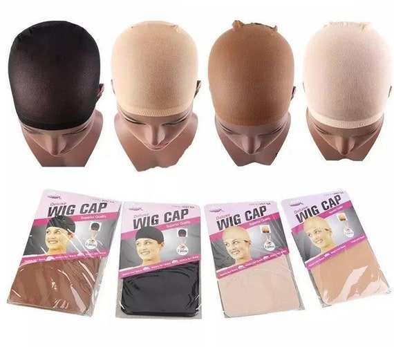 2x Strong Stretchy Wig Cap HD Wig Caps Wig Net Lace Wig Cap Crotchet Wigcap  Wig Grip 