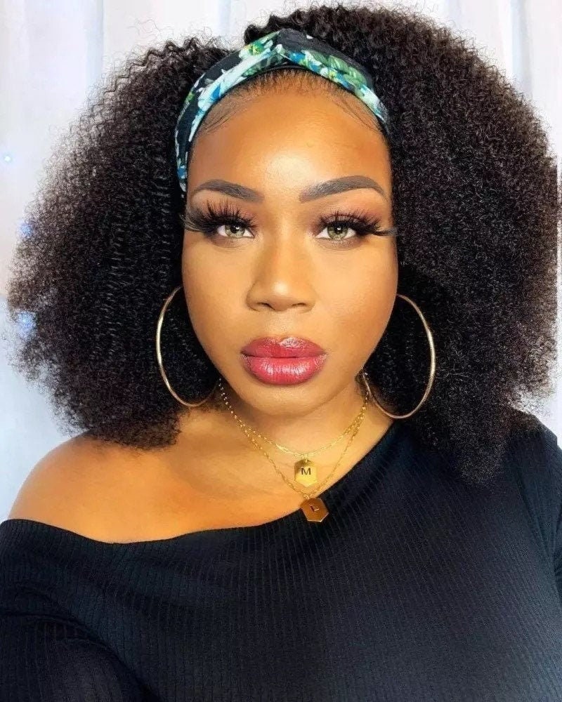 1426 Afro Kinky Curly Headband Wig for Women 100 Virgin Etsy