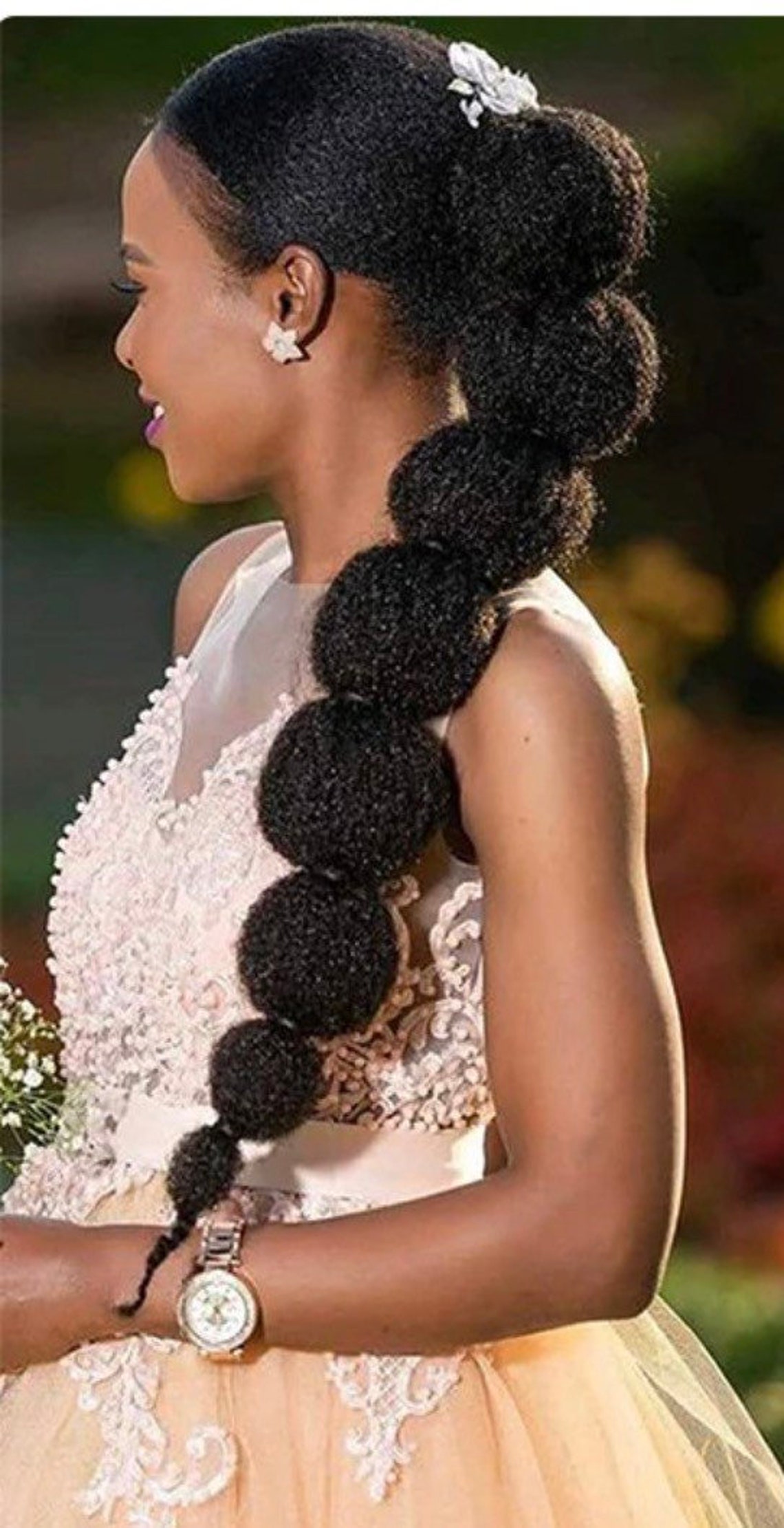 Afro Kinky Puff Marley Twist Ponytail Extension with Etsy