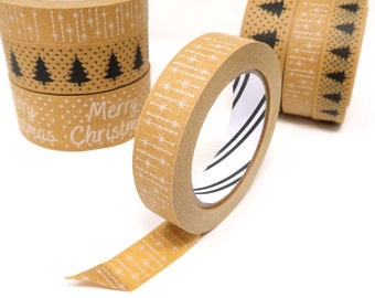 Star Design Kraft Paper Tape - Eco Friendly Packaging (24mm x 50m)