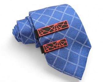 Spiderweb Tie Bar, Superhero Gift,