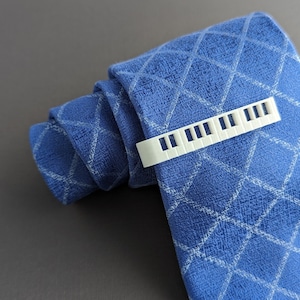 Piano Key Tie Bar, Keyboard Tie Bar, Great Gift for Pianist, Music Lovers, 3D printed jewelry