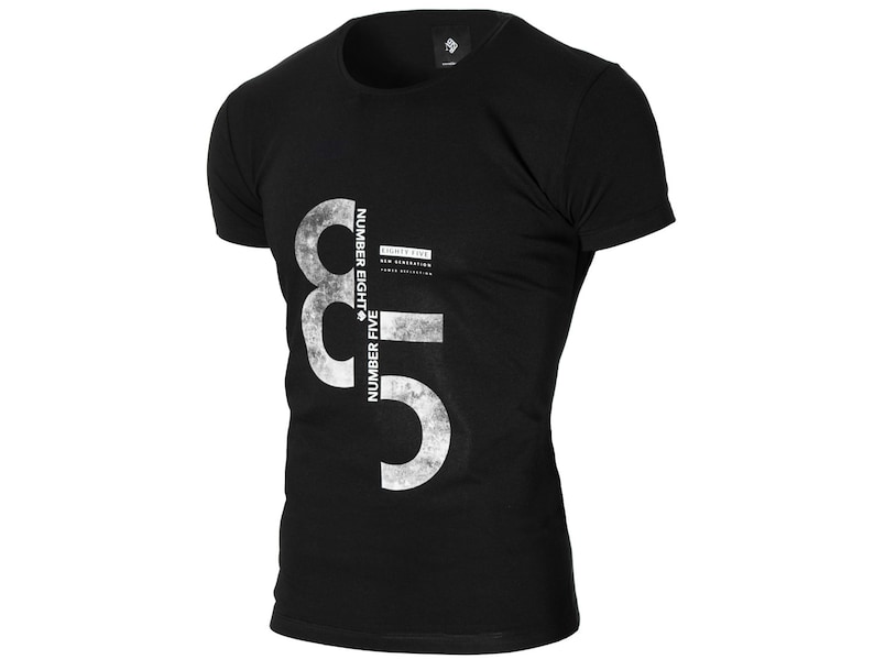 Short Sleeve MOD1012RN Slim Fit Urban Crew Neck MODERNO Mens Graphic T-Shirt
