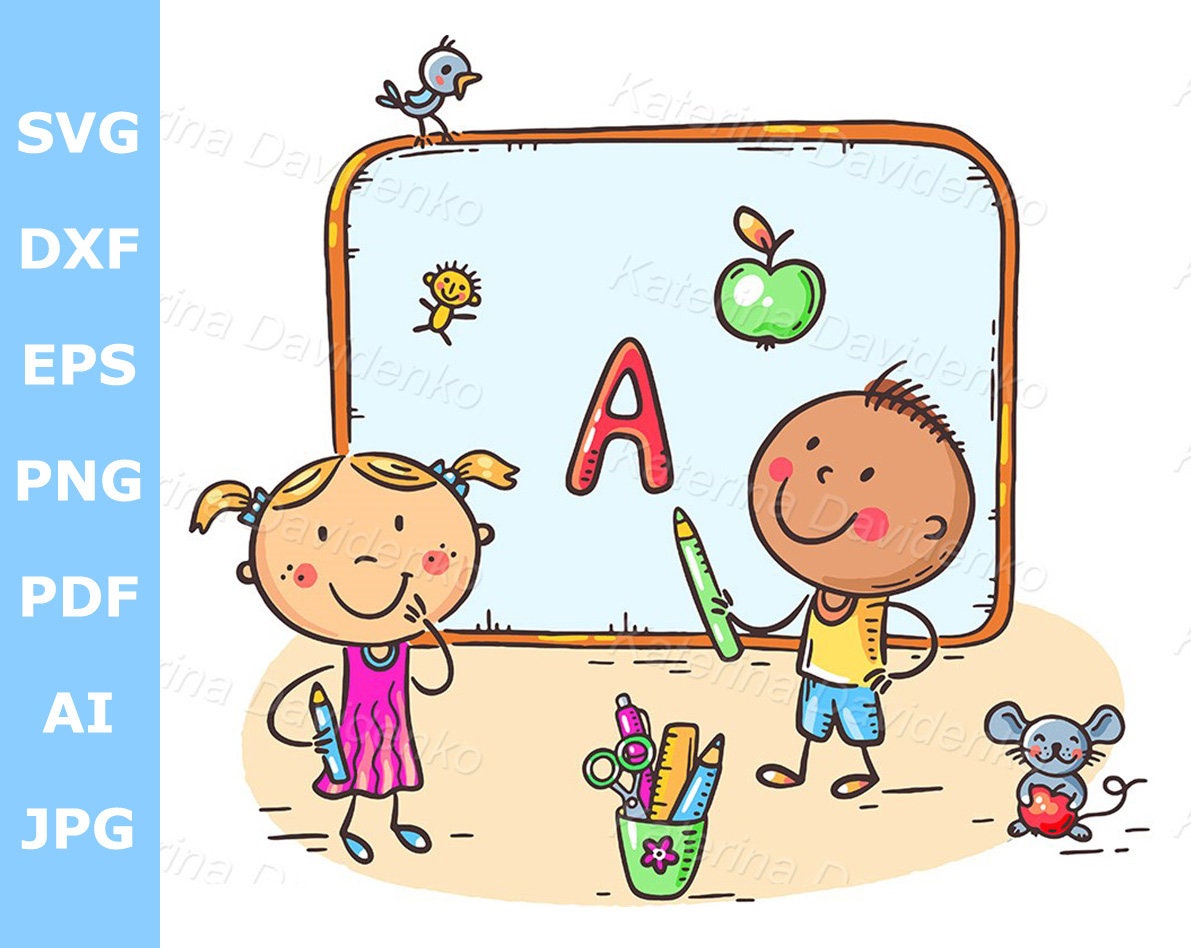 Buy School Clipart Cartoon Doodle Kids Writing on Board Back Online in India - Etsy Buy School Clipart Cartoon Doodle Kids Writing on Board Back Online in India - Etsy
