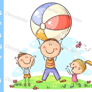 Children Stick Figure Playing Around the Globe, in it is Written English:  Peace No War Save Our Children Stock Illustration - Illustration of energy,  blue: 271349811