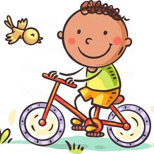 Children Playing Clipart. Set of Cartoon Kids Outdoors Summer ...