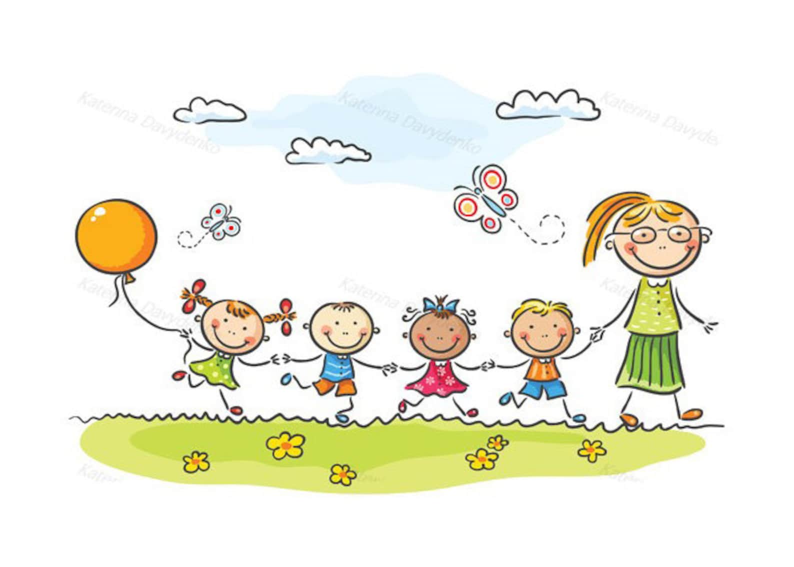 Kinder Clipart Kinder Clipart Kinder Svg Schule Clipart | Etsy