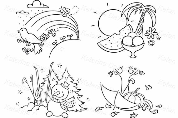 Buy The Four Seasons in Cartoon Pictures Weather Clipart Online in India - Etsy Buy The Four Seasons in Cartoon Pictures Weather Clipart Online in India - Etsy