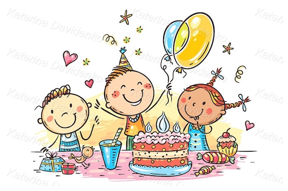geburtstagsfeier-clipart-kindergeburtstag-kinder-clipart-geburtstag