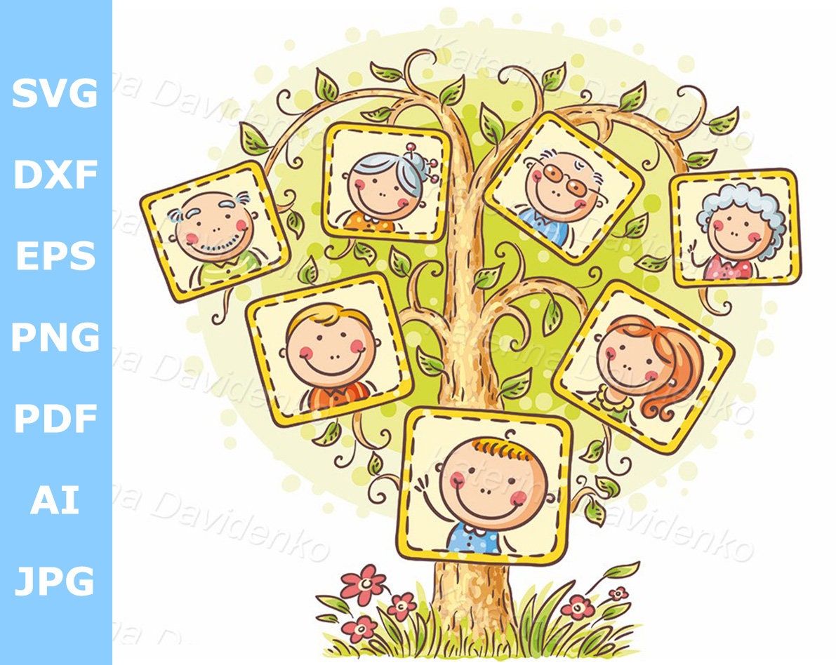 Buy Illustration of a Family Tree in Pictures Family Image Online ...