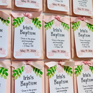 Baptism Seed Packet Favors Communion Confirmation Seed packet Wedding Seed Packet Favor Bridal Shower Favor Baptism Custom Seed Packet Favor