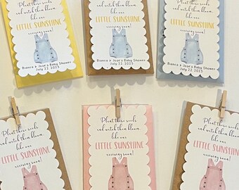 Personalized Seed Packet Baby Shower Favors – Wildflower Seeds