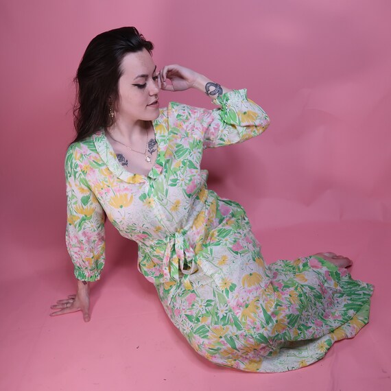 Vintage Miss Elaine Long Prairie Dress