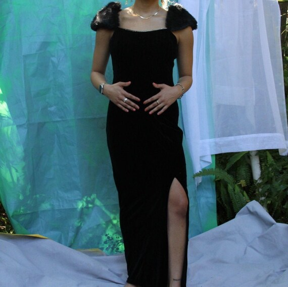 Black Bodycon Maxi Dress