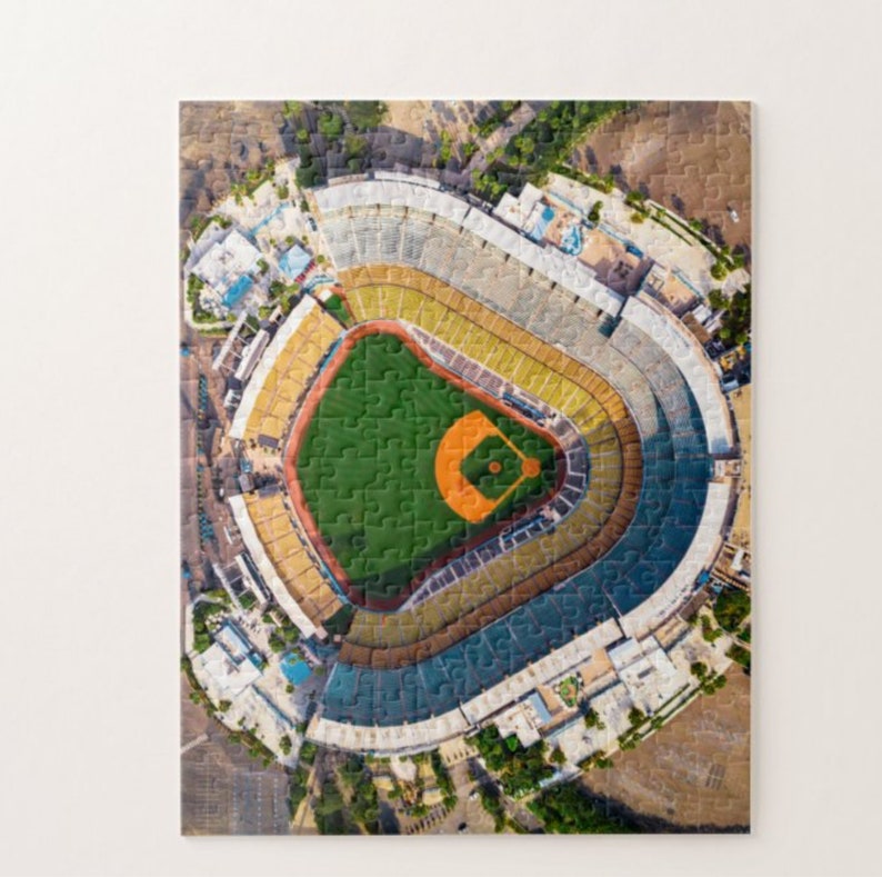 Dodger Stadium Puzzle Los Angeles Dodgers | Etsy