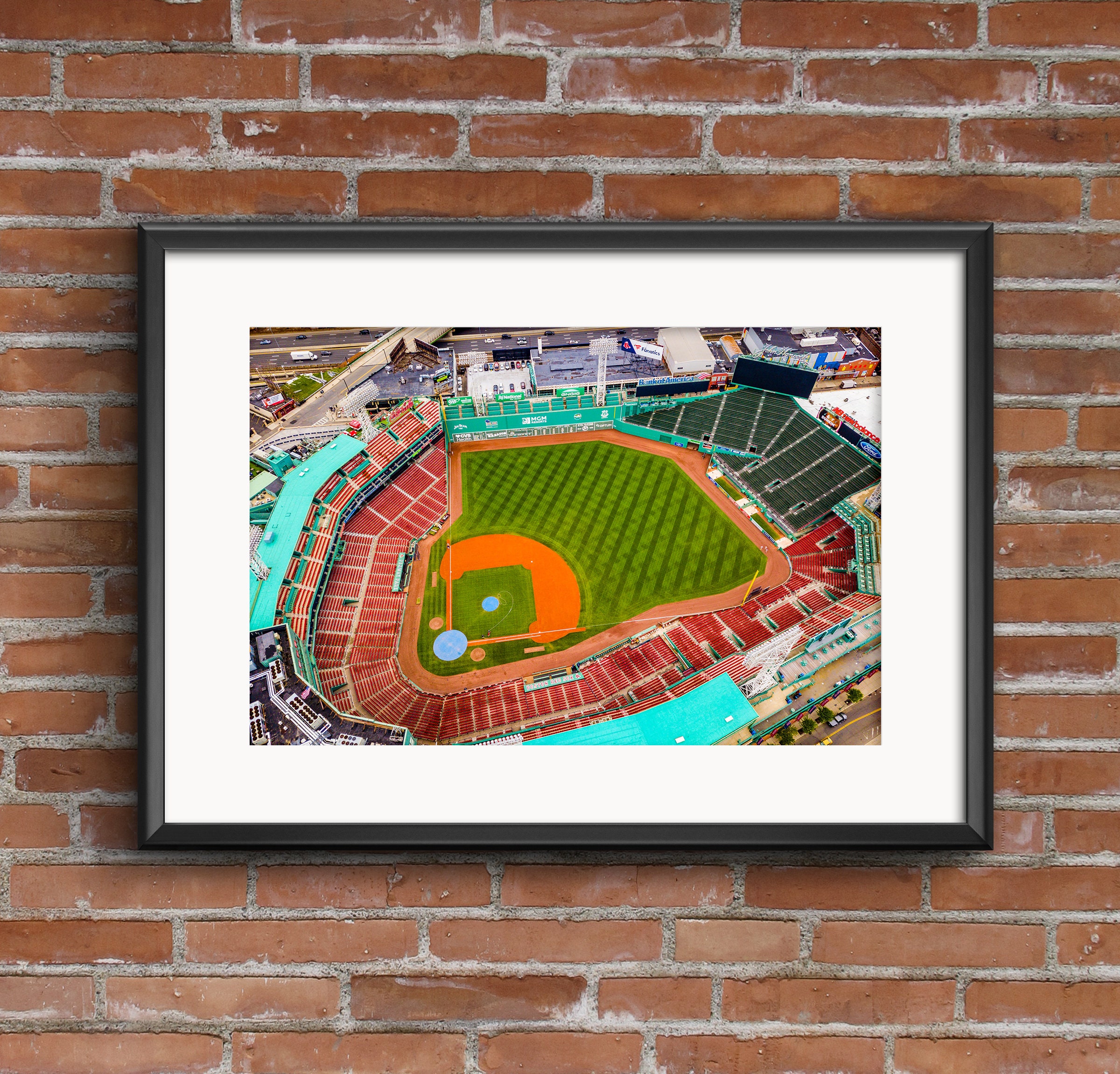 Fenway Park Boston Red Sox 3B City of Boston Print Etsy