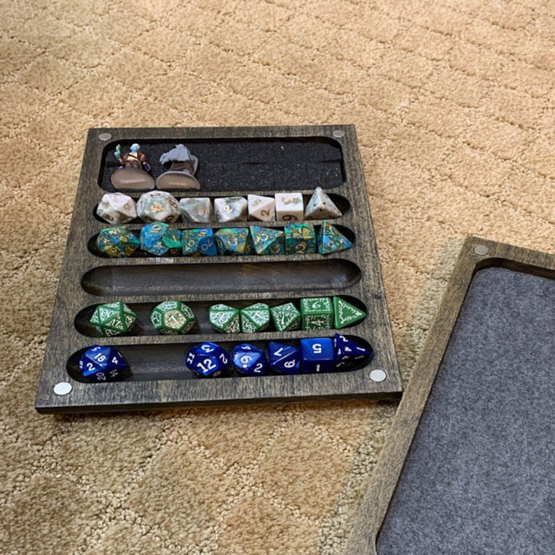 Fate's 5 Set Dice Vault // Dice Case // Dice Tray // Dice Etsy