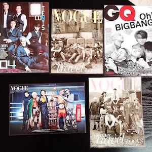 Lot 5 décorations   K-POP BIGBANG (2 versions) idée cadeau fan VIP