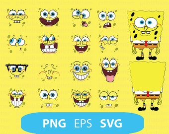 Download Spongebob svg | Etsy