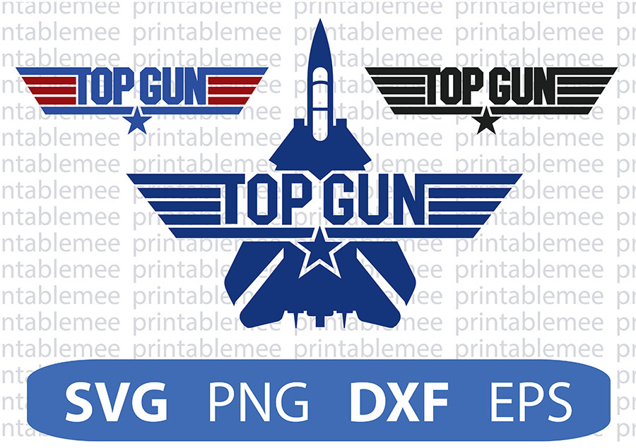 Top Gun SVG Top Gun eps Top Gun png vector instant download Etsy