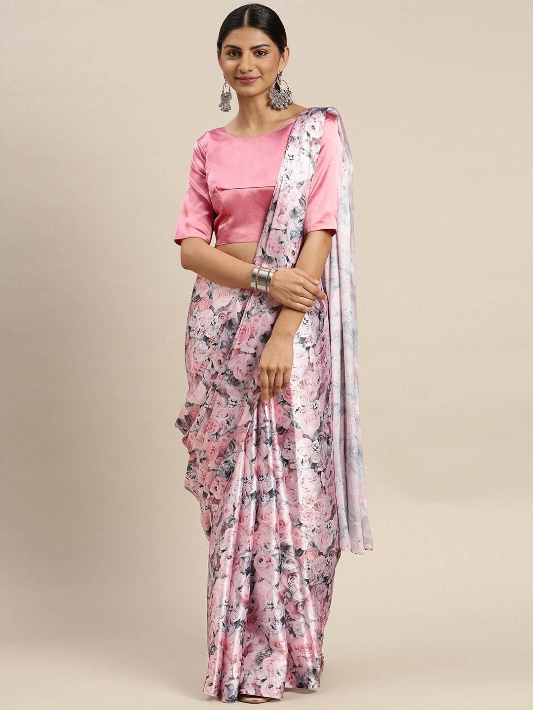Indian Designer Saree With Cotton Printed Sari Unstitched | Etsy