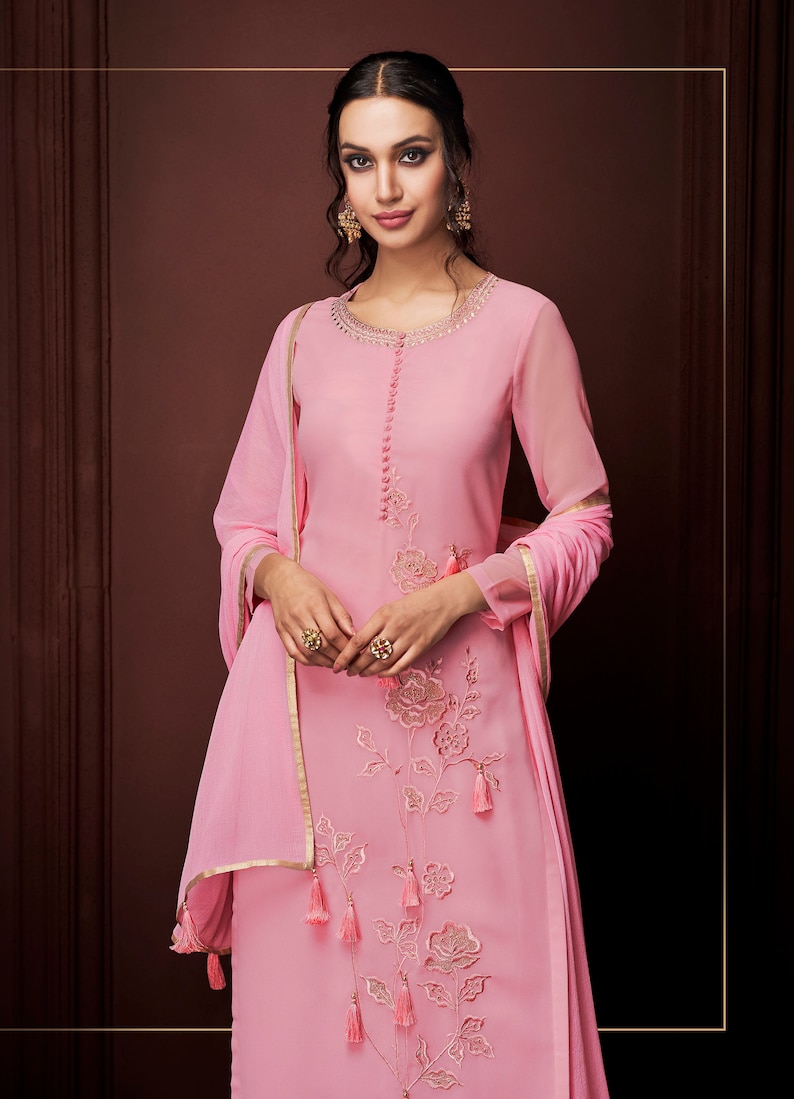 Indian Printed Pakistani Women Girls Salwar Kameez Traditional Designer Bollywood Wedding Dress Material Ready to Wear