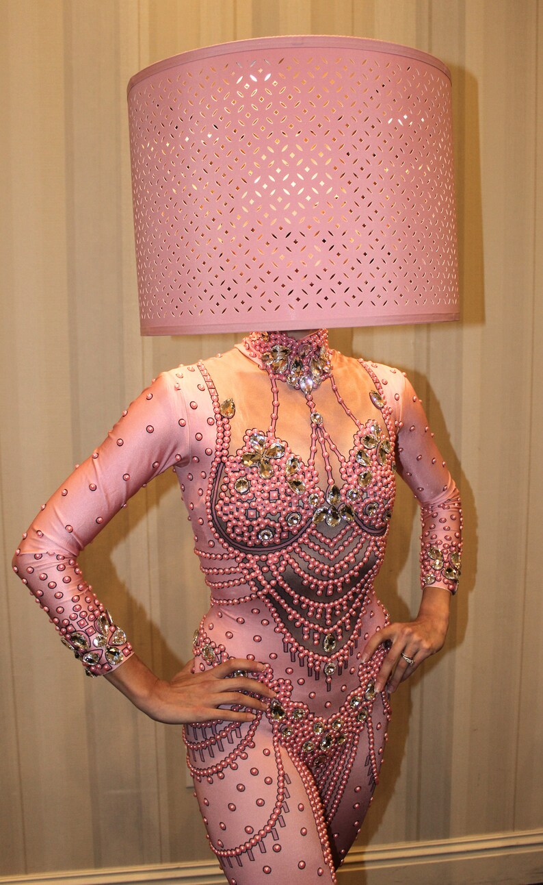 Living lampshade lampshade headpiece drag queen headpiece Etsy