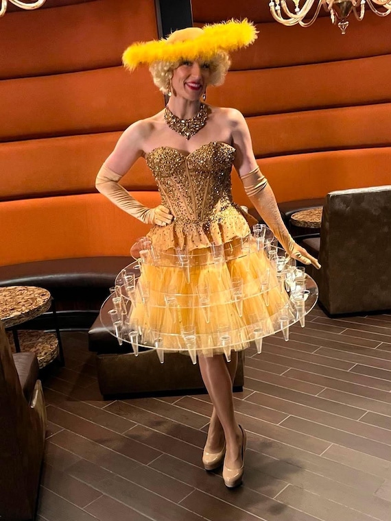 champagne glass holder dress Strolling Champagne Dress
