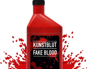 Flasche Kunstblut 455 ml.  Theater-Blut für Halloween Kostüme Verkleidungen