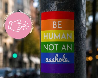 50x "Be Human", "FTZN against the right" or "Boys do cry" stickers - or mixed | fcknzs fckafd | Political, fckafd | Outdoor | 5.5 cm x 8.5 cm