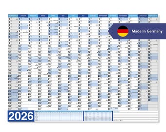 Wall Calendar / Year Planner 2026 XXL Poster