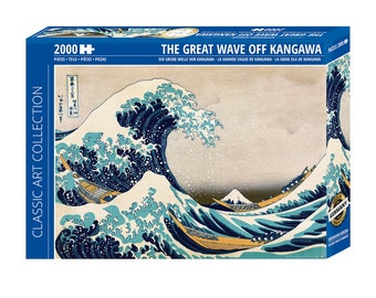 Great Wave Off Kanagawa Puzzle 2000 pièces, Katsushika Hokusai 68,8 x 96,6 cm