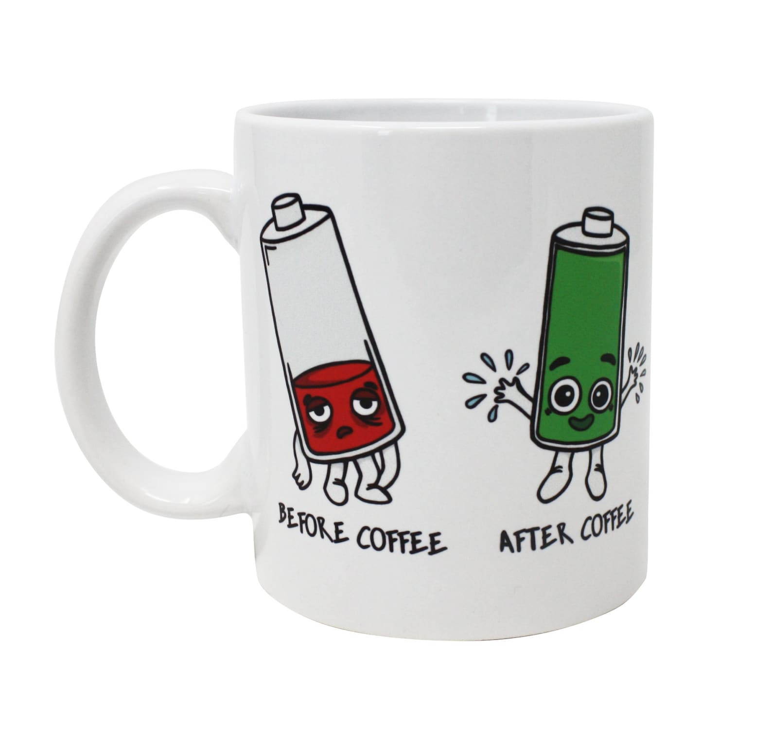 Funny Fun CupBefore coffee/after coffee batterywhite premium Etsy