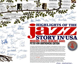 Highlights of the Jazz Story in USA Poster - Jazz Family Tree 68
